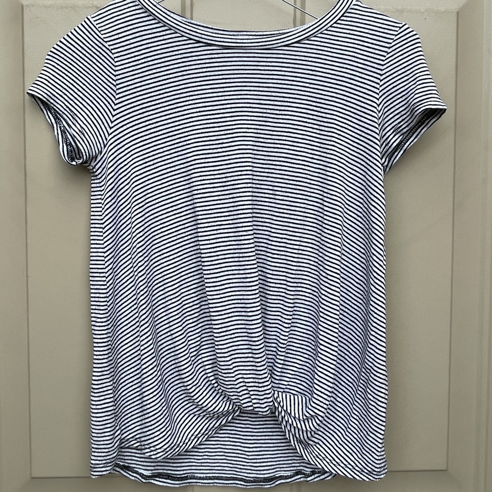 Ten Sixty Sherman Girls Striped Knot Shirt